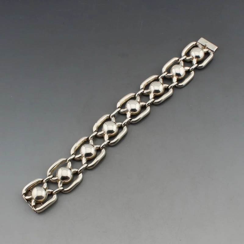 アクセサリー Vintage silver bracelet Decorative 835 Silver Link Bracelet